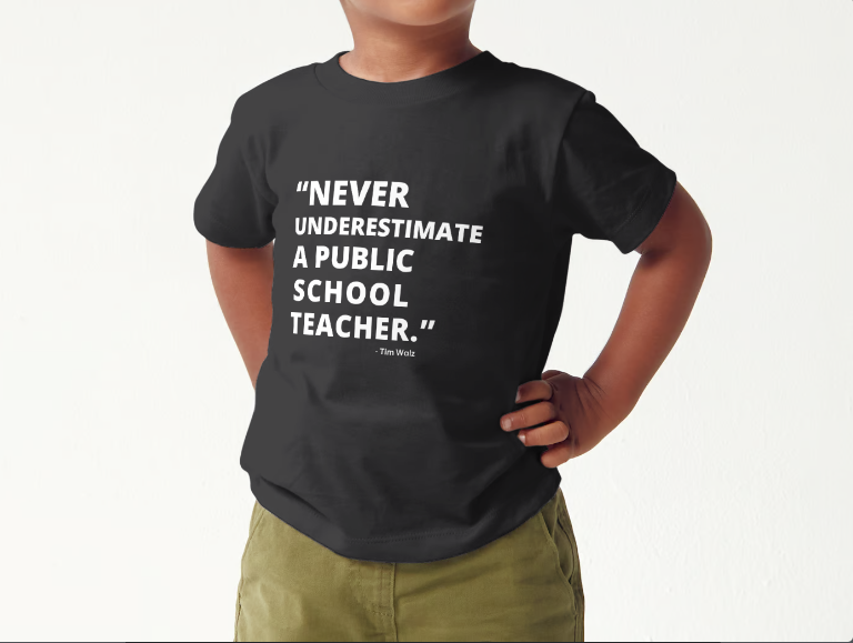 Never Underestimate a Public School Teacher - tshirt